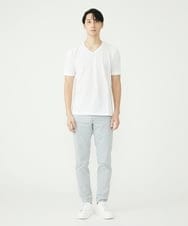 MKKGS57069 MK MICHEL KLEIN HOMME(MKミッシェルクランオム) カットソー / サッカーストライプジャージ ホワイト(90)