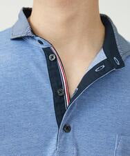 MKKGS67090 MK MICHEL KLEIN HOMME(MKミッシェルクランオム) ポロシャツ / メランジカノコジャージ ブルー(55)