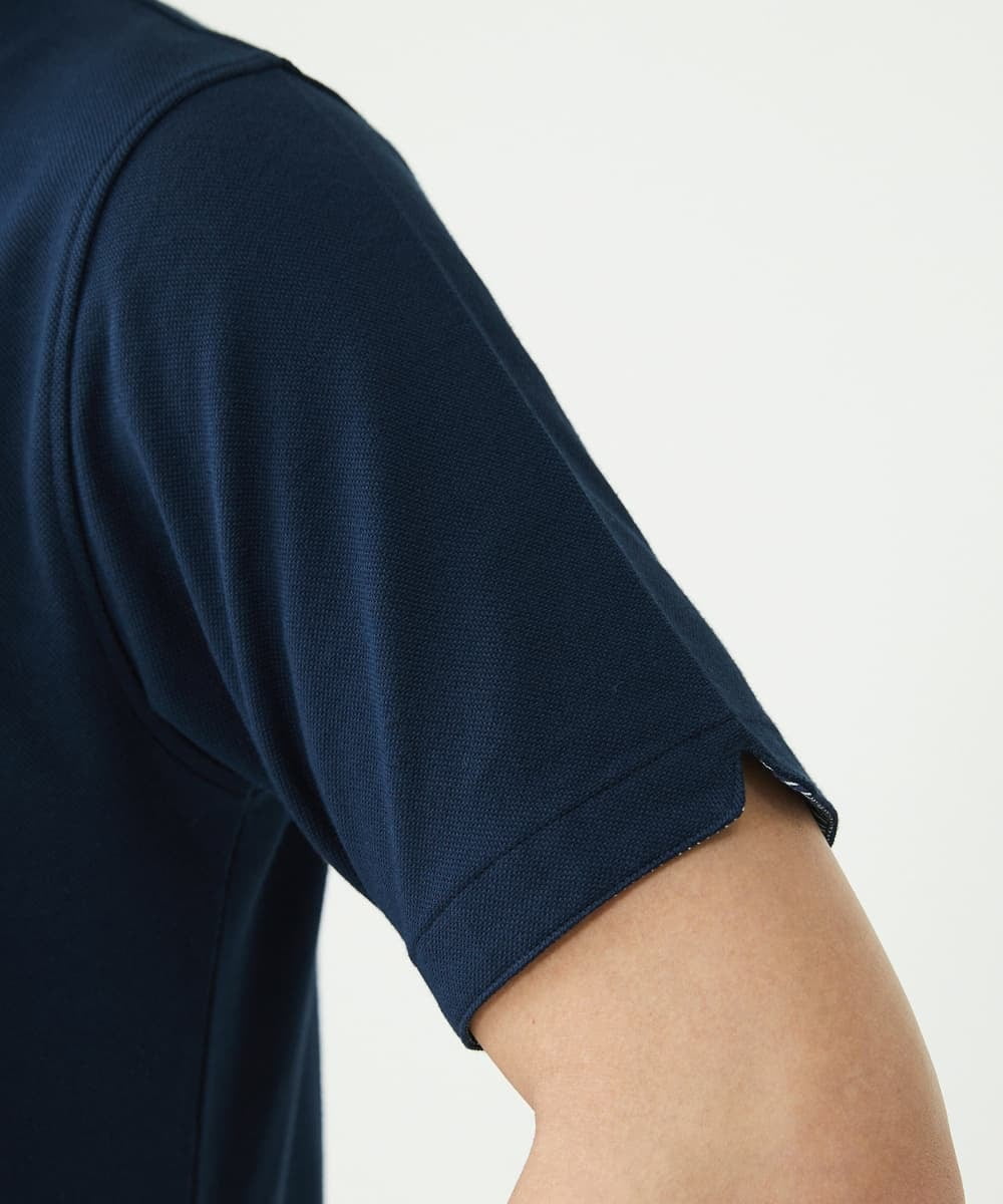 MKKGS67090 MK MICHEL KLEIN HOMME(MKミッシェルクランオム) ポロシャツ / メランジカノコジャージ ネイビー(57)