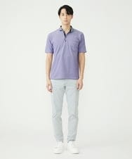 MKKGS67090 MK MICHEL KLEIN HOMME(MKミッシェルクランオム) ポロシャツ / メランジカノコジャージ パープル(65)
