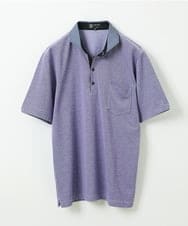 MKKGS67090 MK MICHEL KLEIN HOMME(MKミッシェルクランオム) ポロシャツ / メランジカノコジャージ パープル(65)