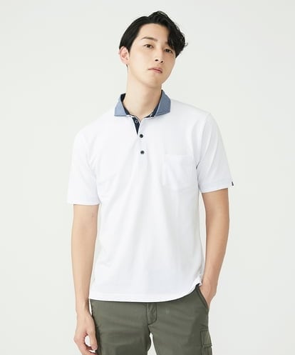 MKKGS67090 MK MICHEL KLEIN HOMME ポロシャツ / メランジカノコジャージ