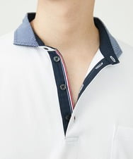 MKKGS67090 MK MICHEL KLEIN HOMME(MKミッシェルクランオム) ポロシャツ / メランジカノコジャージ ホワイト(90)