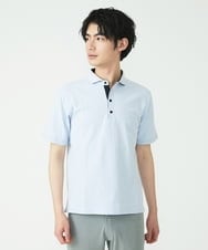 MKKGS69110 MK MICHEL KLEIN HOMME(MKミッシェルクランオム) ポロシャツ / COOLMAXハニカム ライトブルー(50)