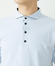 MKKGS69110 MK MICHEL KLEIN HOMME(MKミッシェルクランオム) ポロシャツ / COOLMAXハニカム ライトブルー(50)