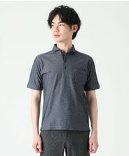 MKKGS69110 MK MICHEL KLEIN HOMME(MKミッシェルクランオム) ポロシャツ / COOLMAXハニカム ネイビー(57)