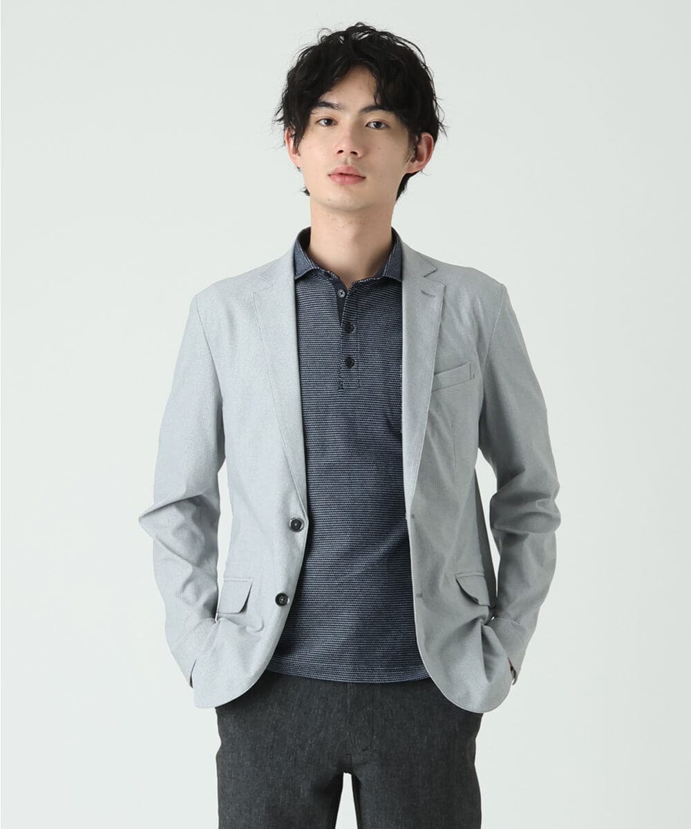 MKKGS69110 MK MICHEL KLEIN HOMME(MKミッシェルクランオム) ポロシャツ / COOLMAXハニカム ネイビー(57)