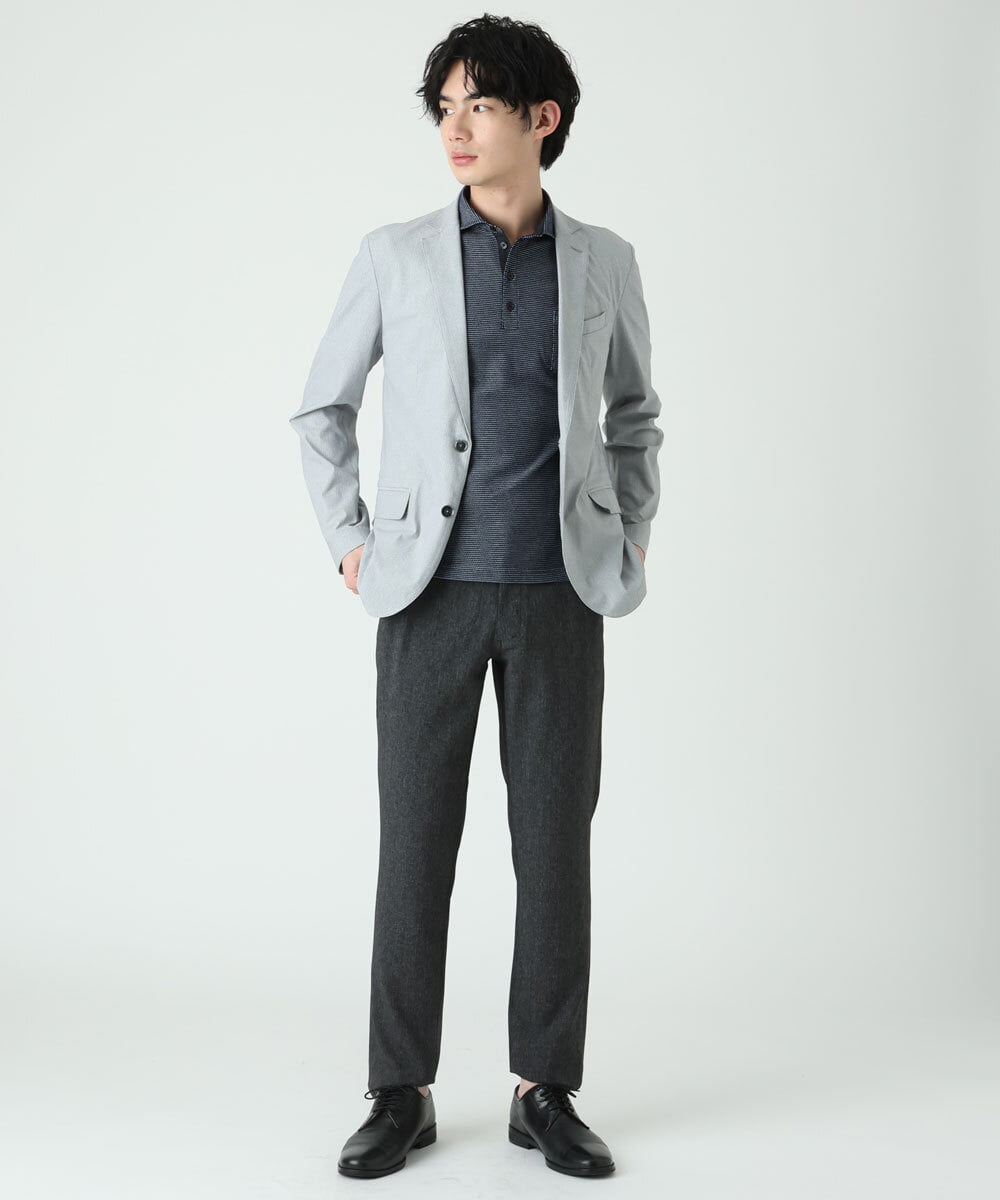 MKKGS69110 MK MICHEL KLEIN HOMME(MKミッシェルクランオム) ポロシャツ / COOLMAXハニカム ネイビー(57)