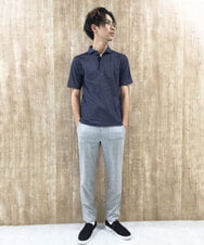 MKKGS69110 MK MICHEL KLEIN HOMME(MKミッシェルクランオム) ポロシャツ / COOLMAXハニカム ネイビー(57)
