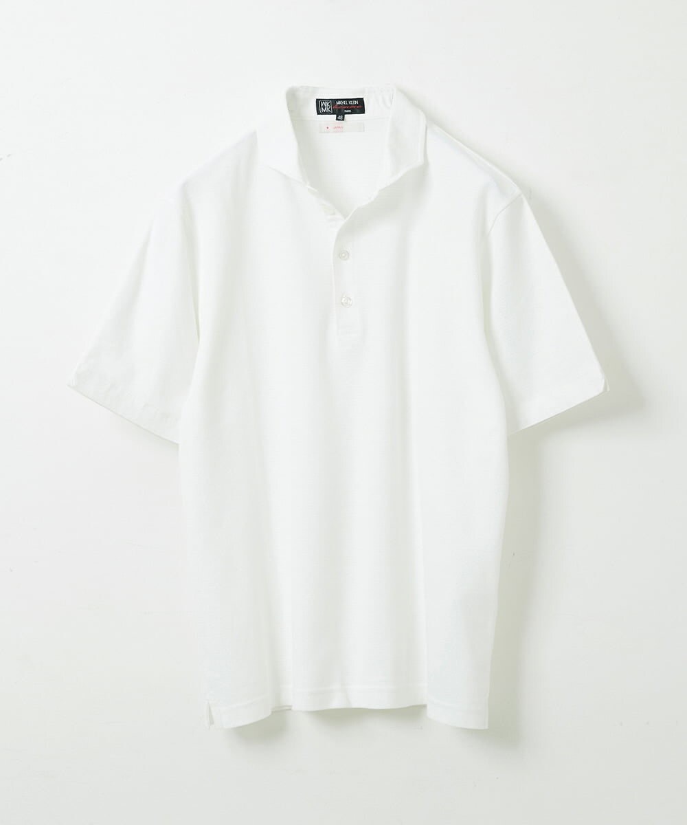 MKKGS69110 MK MICHEL KLEIN HOMME(MKミッシェルクランオム) ポロシャツ / COOLMAXハニカム ホワイト(90)