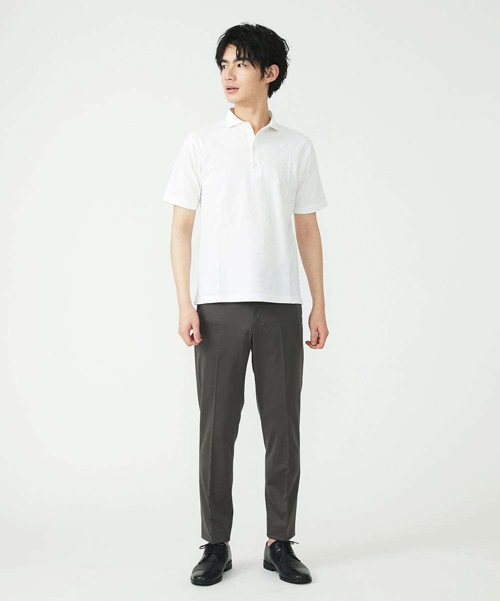 MKKGS69110 MK MICHEL KLEIN HOMME(MKミッシェルクランオム) ポロシャツ / COOLMAXハニカム ホワイト(90)