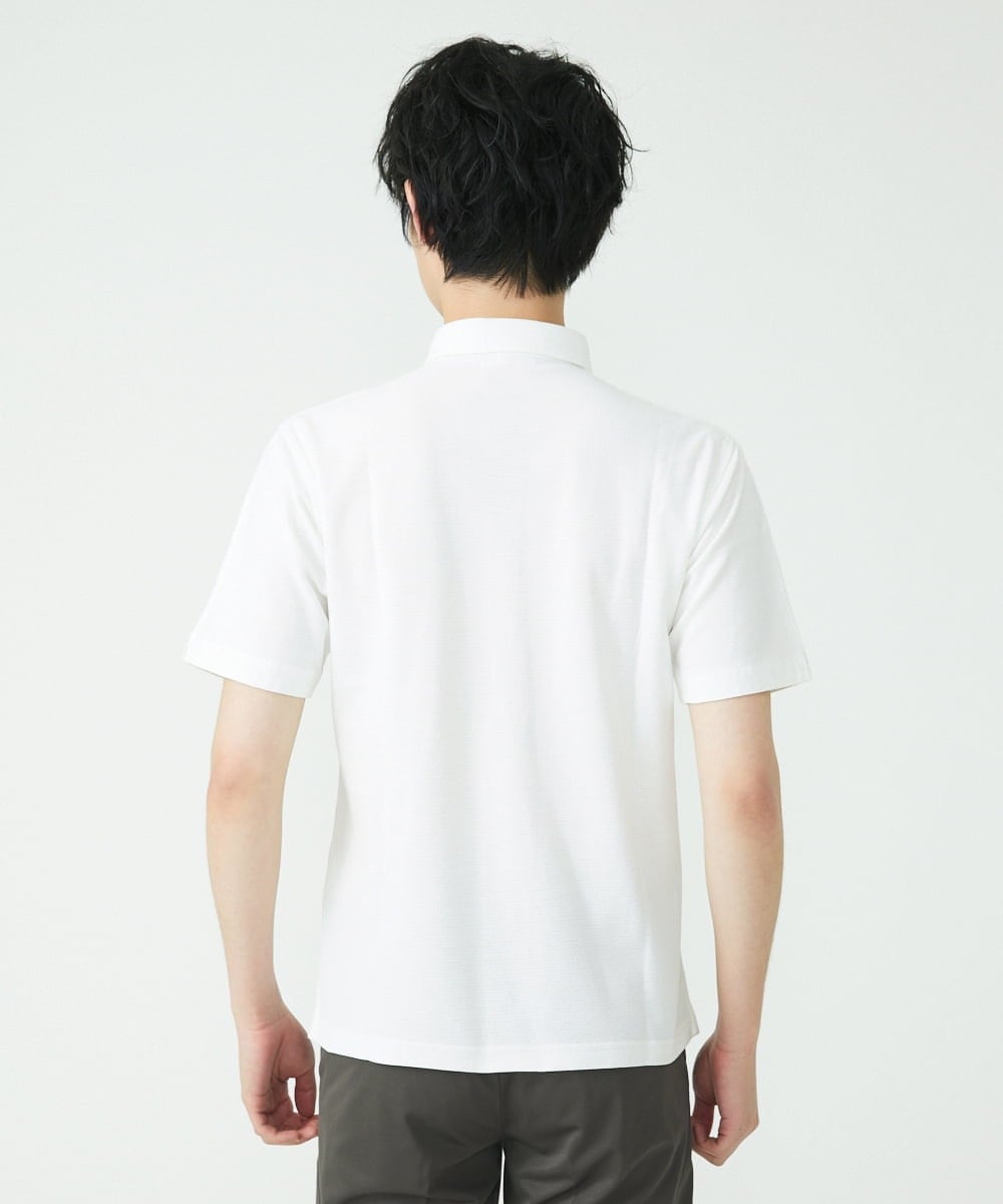 MKKGS69110 MK MICHEL KLEIN HOMME(MKミッシェルクランオム) ポロシャツ / COOLMAXハニカム ホワイト(90)