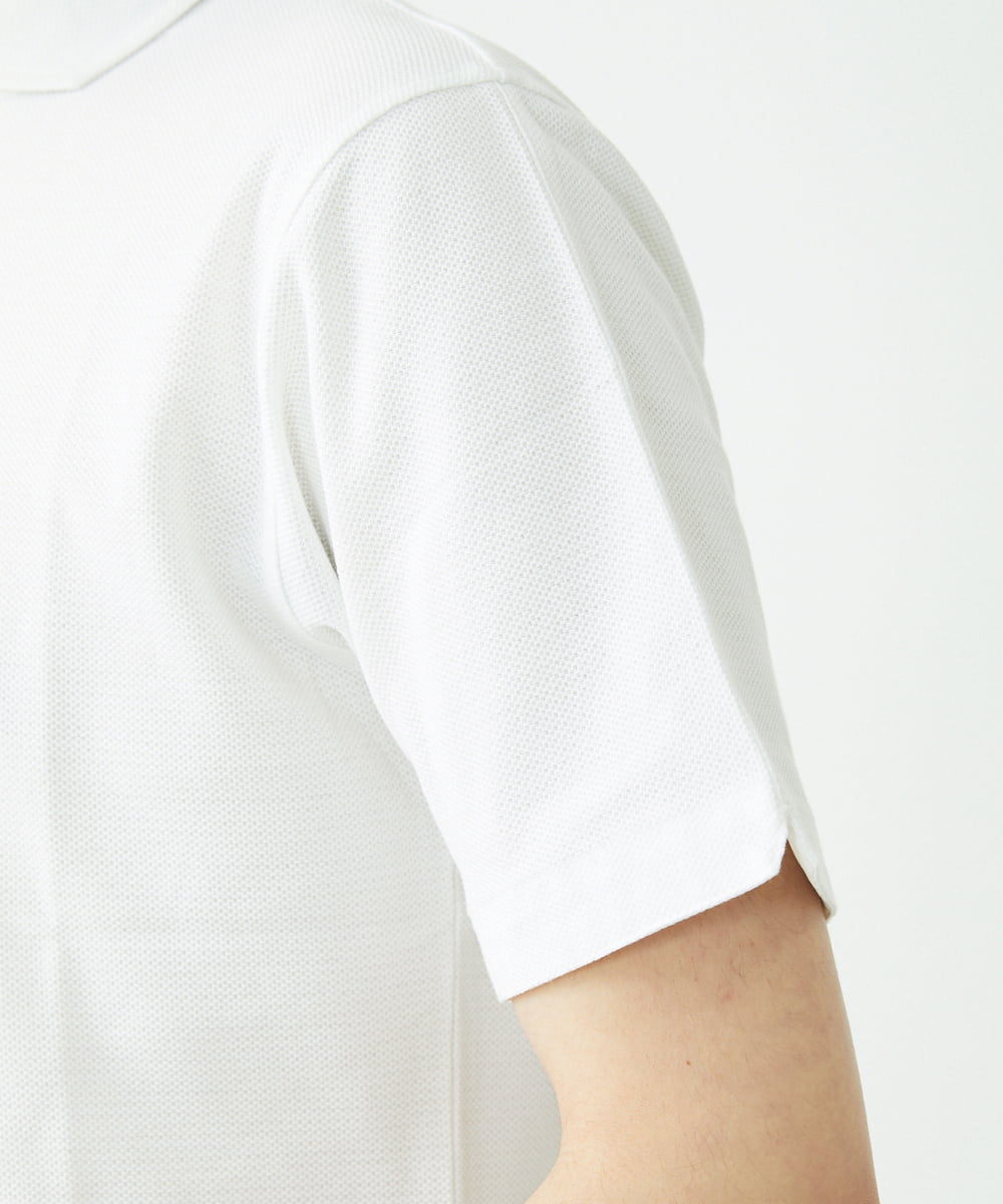 MKKGS69110 MK MICHEL KLEIN HOMME(MKミッシェルクランオム) ポロシャツ / COOLMAXハニカム ホワイト(90)