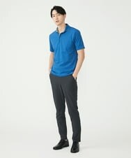 MKKGS70080 MK MICHEL KLEIN HOMME(MKミッシェルクランオム) 【WEB限定】クールメランジカノコポロシャツ ブルー(50)