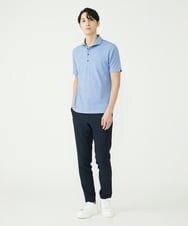 MKKGS70080 MK MICHEL KLEIN HOMME(MKミッシェルクランオム) 【WEB限定】クールメランジカノコポロシャツ ライトブルー(55)