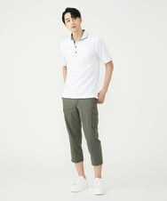 MKKGS70080 MK MICHEL KLEIN HOMME(MKミッシェルクランオム) 【WEB限定】クールメランジカノコポロシャツ ホワイト(90)