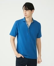 MKKGS90090 MK MICHEL KLEIN HOMME(MKミッシェルクランオム) カノコポロシャツ ライトブルー(50)
