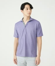 MKKGS90090 MK MICHEL KLEIN HOMME(MKミッシェルクランオム) カノコポロシャツ パープル(65)