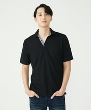 MKKGS90090 MK MICHEL KLEIN HOMME(MKミッシェルクランオム) カノコポロシャツ ブラック(94)