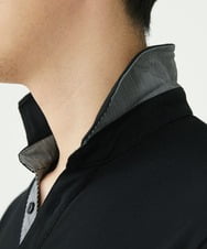 MKKGS90090 MK MICHEL KLEIN HOMME(MKミッシェルクランオム) カノコポロシャツ ブラック(94)