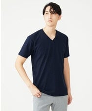 MKKGU02063 MK MICHEL KLEIN HOMME(MKミッシェルクランオム) バロックへリンボンカットソー ネイビー(57)