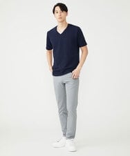 MKKGU02063 MK MICHEL KLEIN HOMME(MKミッシェルクランオム) バロックへリンボンカットソー ネイビー(57)