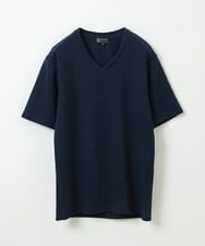 MKKGU02063 MK MICHEL KLEIN HOMME(MKミッシェルクランオム) バロックへリンボンカットソー ネイビー(57)