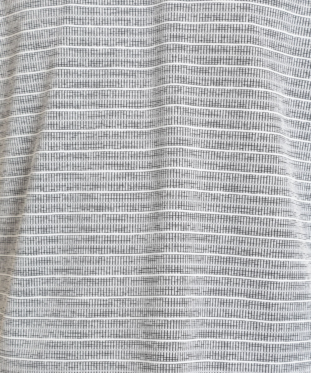 MKKGU09059 MK MICHEL KLEIN HOMME(MKミッシェルクランオム) クラッシュボーダーカットソー ホワイト(90)