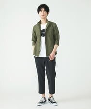 MKKGU12063 MK MICHEL KLEIN HOMME(MKミッシェルクランオム) 『レッドカップキャンペーン』ロゴ入りカットソー ホワイト(90)