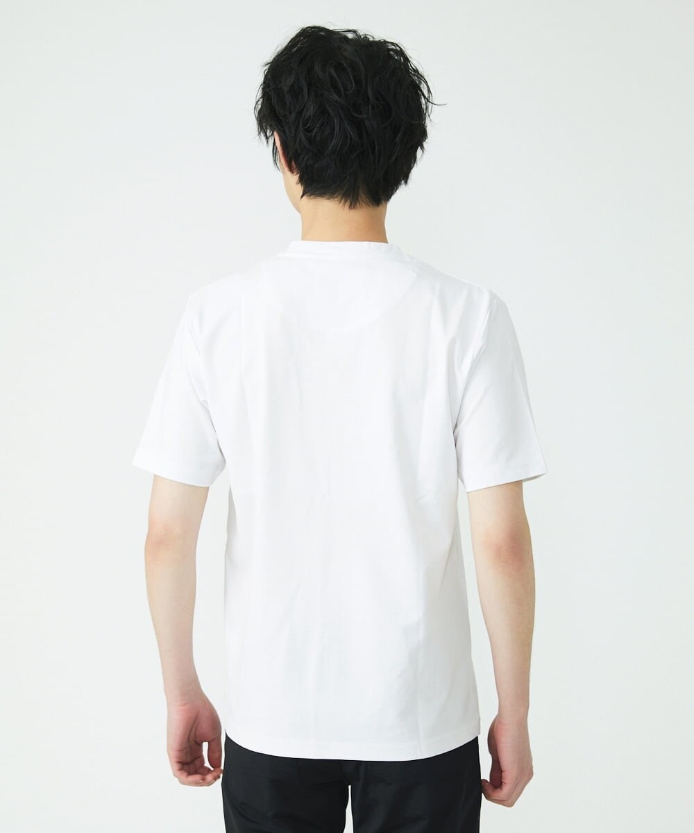 MKKGU13063 MK MICHEL KLEIN HOMME(MKミッシェルクランオム) 『レッドカップキャンペーン』プリントカットソー ホワイト(90)