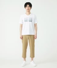 MKKGU13063 MK MICHEL KLEIN HOMME(MKミッシェルクランオム) 『レッドカップキャンペーン』プリントカットソー ホワイト(90)