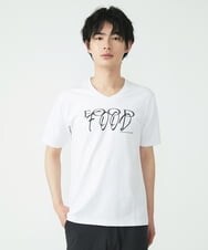 MKKGU13063 MK MICHEL KLEIN HOMME(MKミッシェルクランオム) 『レッドカップキャンペーン』プリントカットソー ライトグレー(91)
