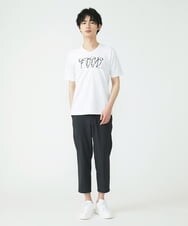 MKKGU13063 MK MICHEL KLEIN HOMME(MKミッシェルクランオム) 『レッドカップキャンペーン』プリントカットソー ライトグレー(91)