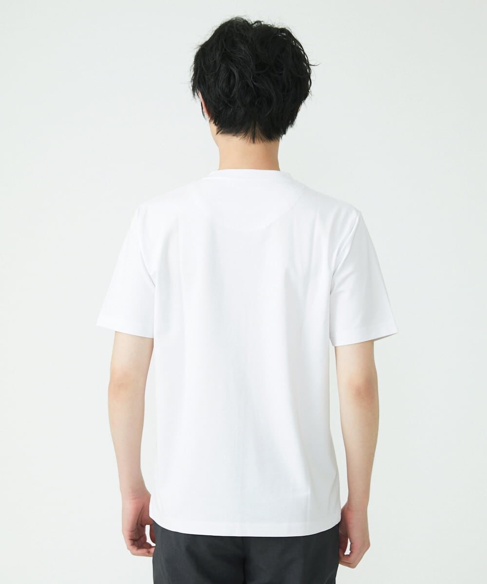 MKKGU13063 MK MICHEL KLEIN HOMME(MKミッシェルクランオム) 『レッドカップキャンペーン』プリントカットソー ライトグレー(91)