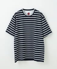 MKKGU14063 MK MICHEL KLEIN HOMME(MKミッシェルクランオム) 『レッドカップキャンペーン』ボーダーカットソー ネイビー(57)
