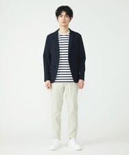MKKGU14063 MK MICHEL KLEIN HOMME(MKミッシェルクランオム) 『レッドカップキャンペーン』ボーダーカットソー ホワイト(90)