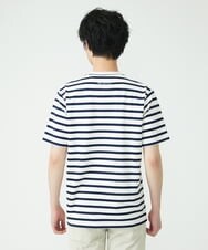 MKKGU14063 MK MICHEL KLEIN HOMME(MKミッシェルクランオム) 『レッドカップキャンペーン』ボーダーカットソー ホワイト(90)