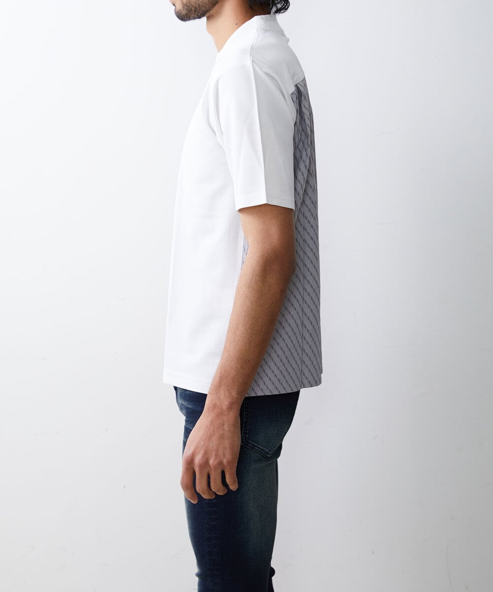 MKKGU15079 MK MICHEL KLEIN HOMME(MKミッシェルクランオム) ドッキングカットソー ホワイト(90)