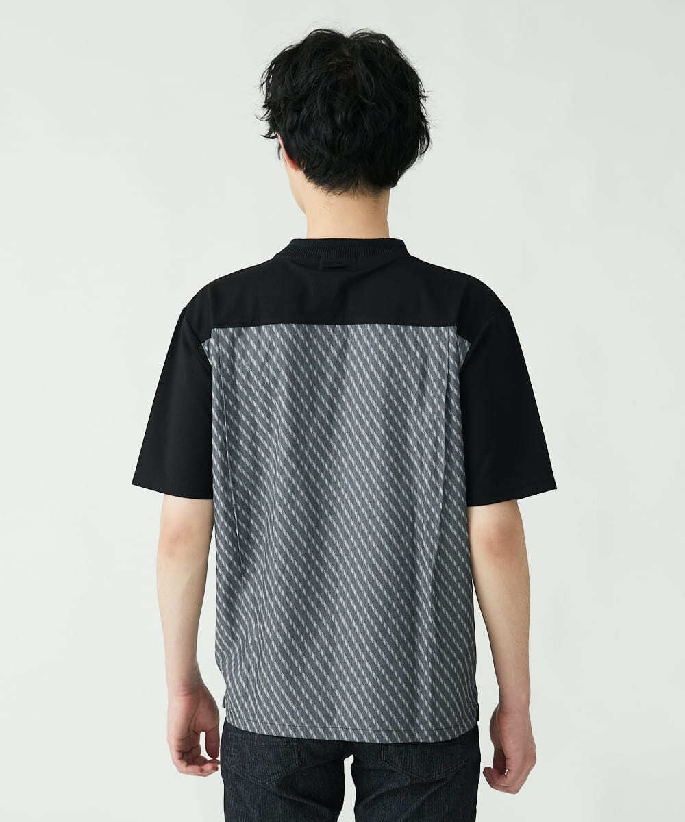 MKKGU15079 MK MICHEL KLEIN HOMME(MKミッシェルクランオム) ドッキングカットソー ブラック(94)