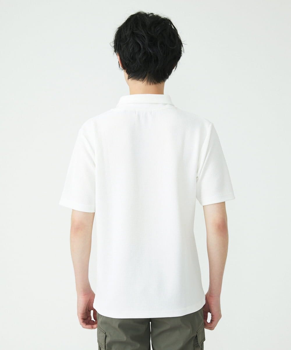 MKKGU19079 MK MICHEL KLEIN HOMME(MKミッシェルクランオム) ショールカラーカットソー ホワイト(90)