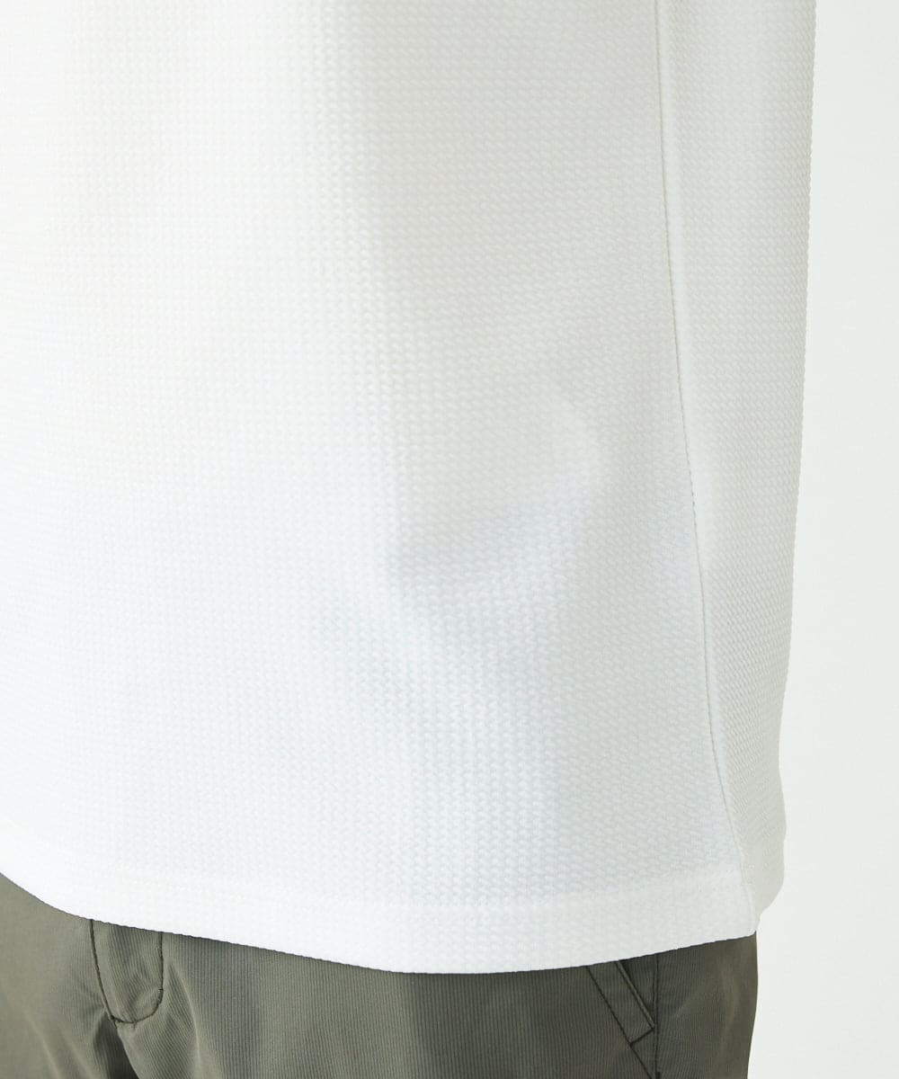 MKKGU19079 MK MICHEL KLEIN HOMME(MKミッシェルクランオム) ショールカラーカットソー ホワイト(90)