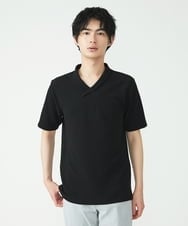 MKKGU19079 MK MICHEL KLEIN HOMME(MKミッシェルクランオム) ショールカラーカットソー ブラック(94)
