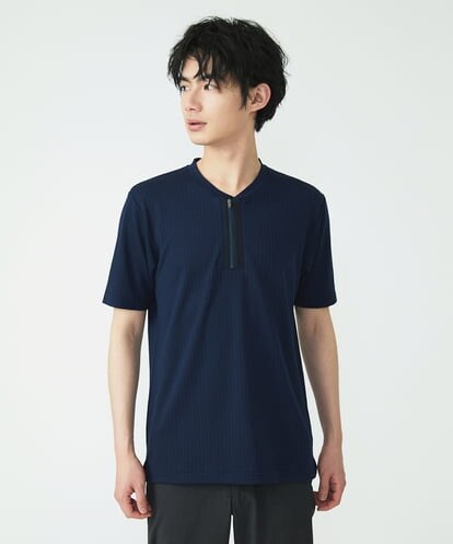 MKKGU22069 MK MICHEL KLEIN HOMME ハーフジップカットソー