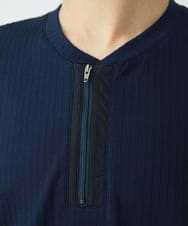 MKKGU22069 MK MICHEL KLEIN HOMME(MKミッシェルクランオム) ハーフジップカットソー ネイビー(57)