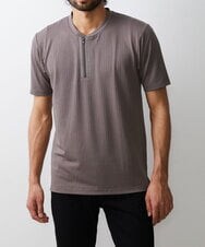 MKKGU22069 MK MICHEL KLEIN HOMME(MKミッシェルクランオム) ハーフジップカットソー ベージュ(83)