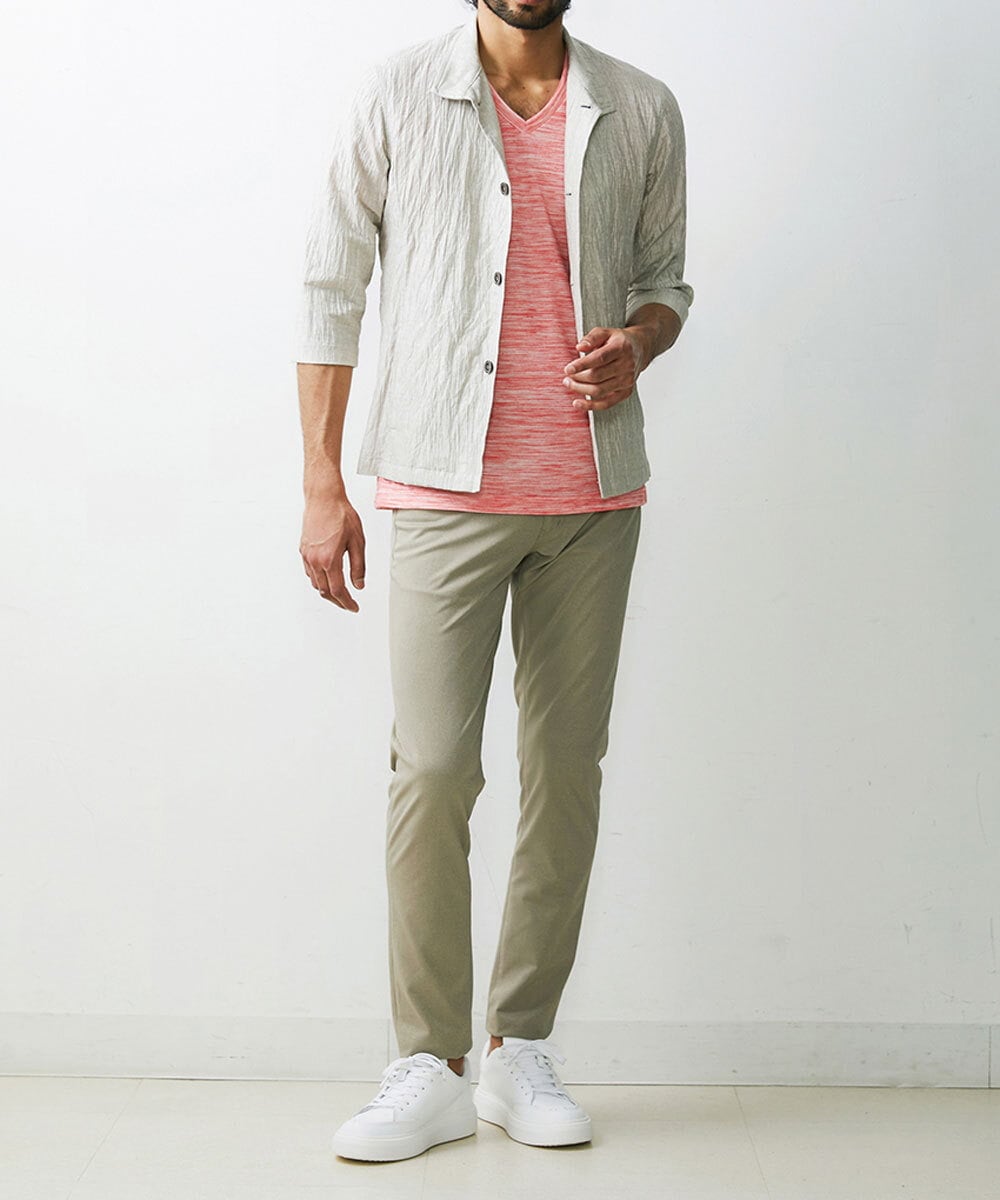 MKKGU24036 MK MICHEL KLEIN HOMME(MKミッシェルクランオム) メランジカットソー オレンジ(15)