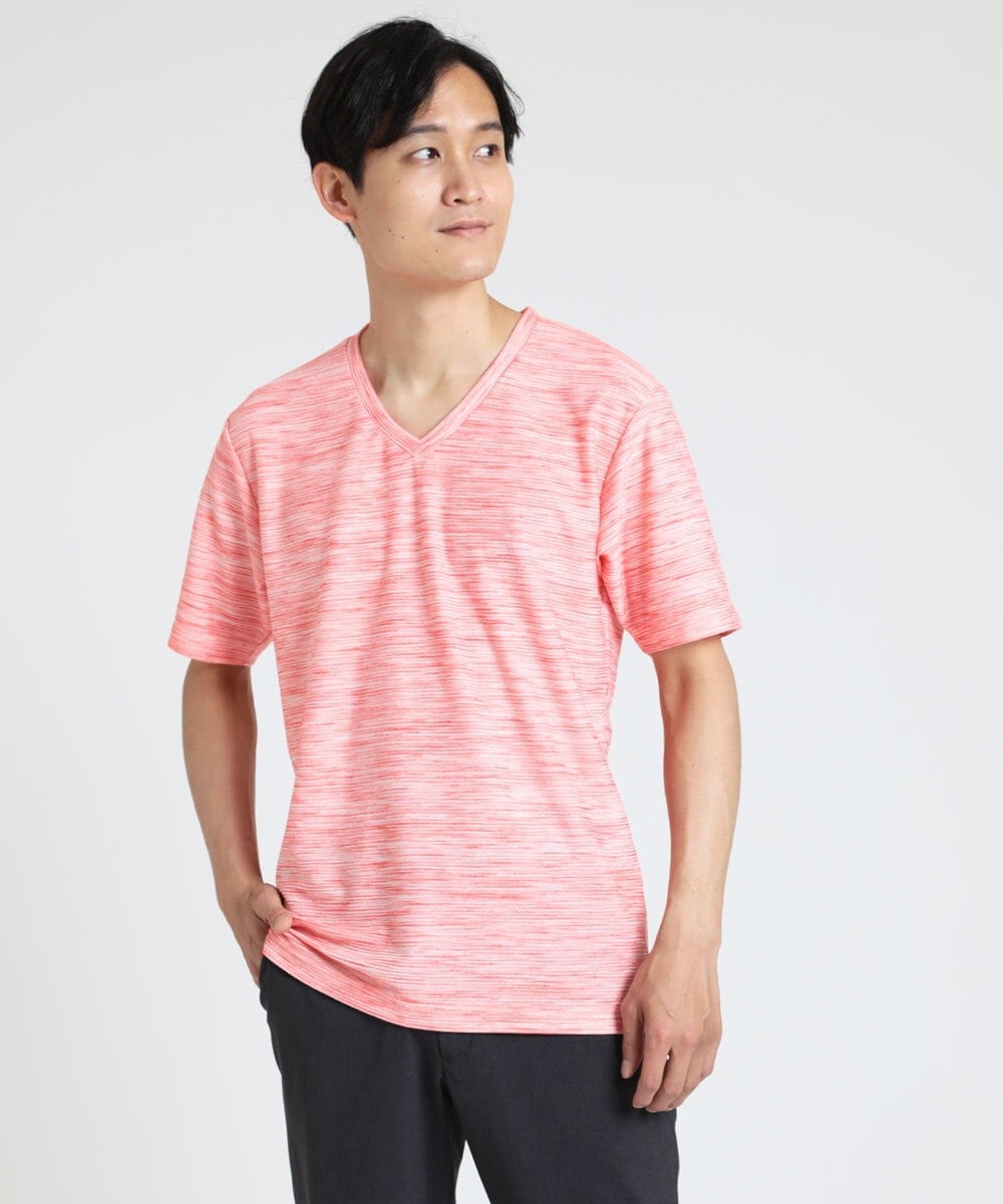 MKKGU24036 MK MICHEL KLEIN HOMME(MKミッシェルクランオム) メランジカットソー オレンジ(15)