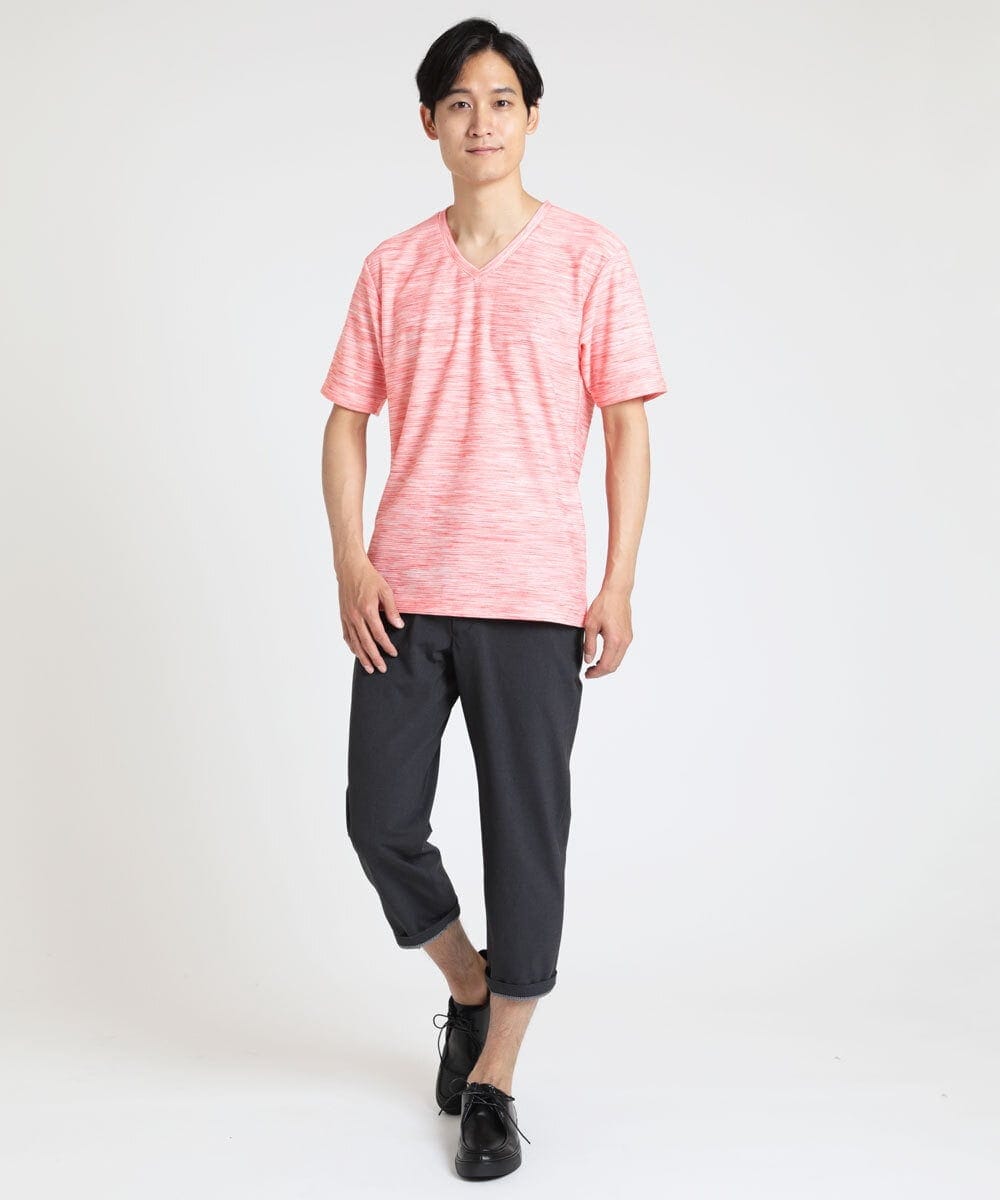MKKGU24036 MK MICHEL KLEIN HOMME(MKミッシェルクランオム) メランジカットソー オレンジ(15)
