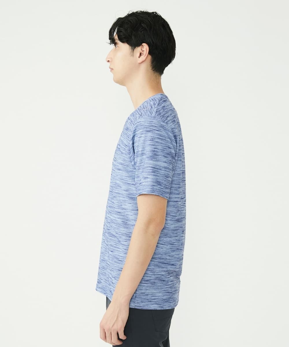 MKKGU24036 MK MICHEL KLEIN HOMME(MKミッシェルクランオム) メランジカットソー ブルー(55)