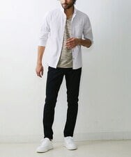MKKGU24036 MK MICHEL KLEIN HOMME(MKミッシェルクランオム) メランジカットソー ベージュ(82)